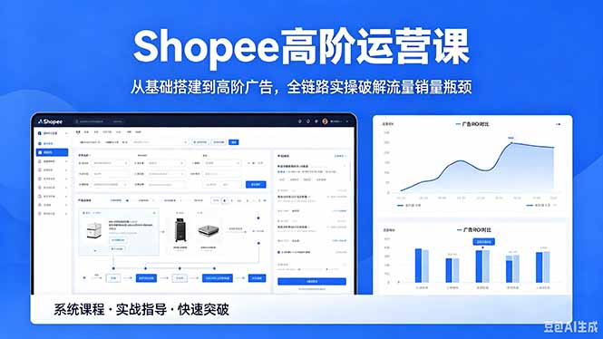 Shopee高阶运营课-2026年5月更新，从基础搭建到高阶广告，全链路实操破解流量销量瓶颈|网创挖金社