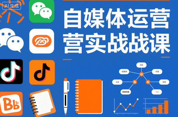 自媒体运营实战课，掌握一套系统的自媒体运营底层方法论，成为优秀的内容创作者|网创挖金社