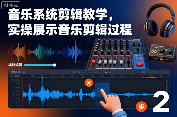 音乐系统剪辑教学，实操展示音乐剪辑过程|网创挖金社