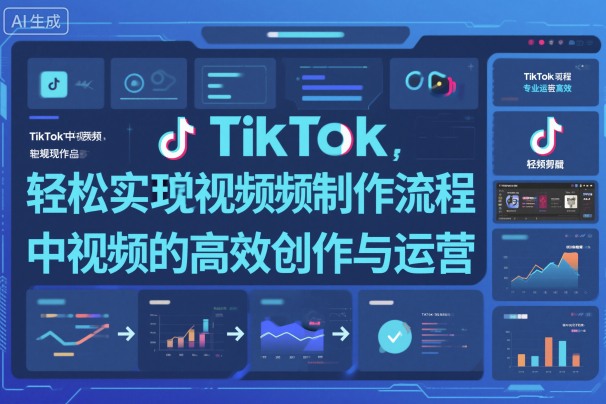 TikTok中视频制做流程，轻松实现Tk中视频的高效创作与运营|网创挖金社