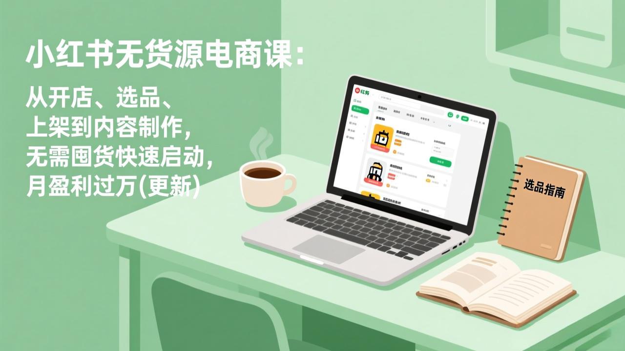 小红书无货源电商课(更新|网创挖金社