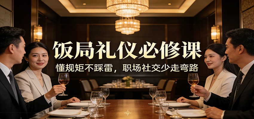 公众号收费文章:《饭局礼仪必修课:懂规矩不踩雷,职场社交少走弯路》|网创挖金社