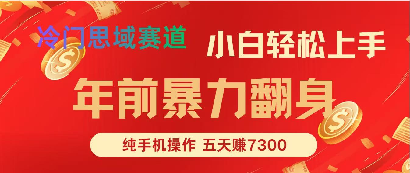 年前爆火项目，5天赚了7300|网创挖金社