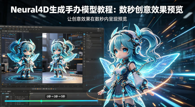Neural4D生成手办模型教程，让创意效果在数秒内呈现预览|网创挖金社