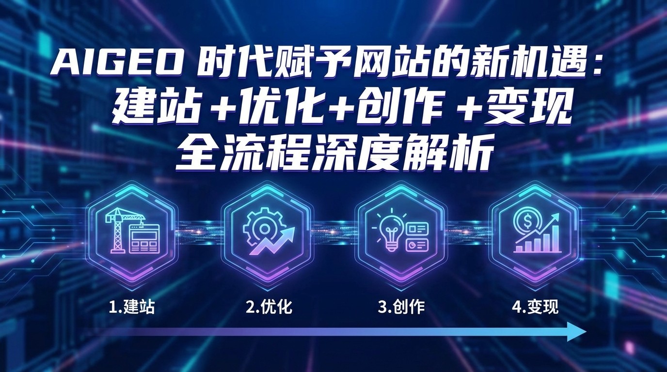 AIGEO+时代赋予网站的新机遇：建站+优化+创作+变现+全流程深度解析|网创挖金社