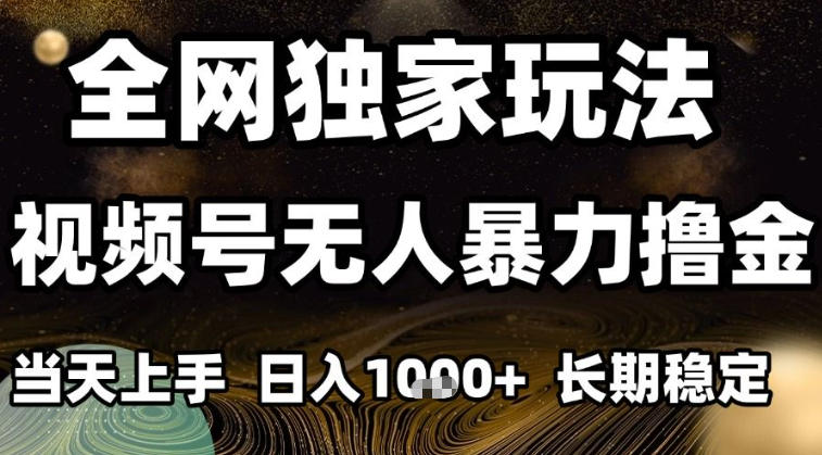 年底最新独家视频号无人直播撸礼物，小白也能轻松日入1k+，长期稳定，可批量复制【揭秘】|网创挖金社