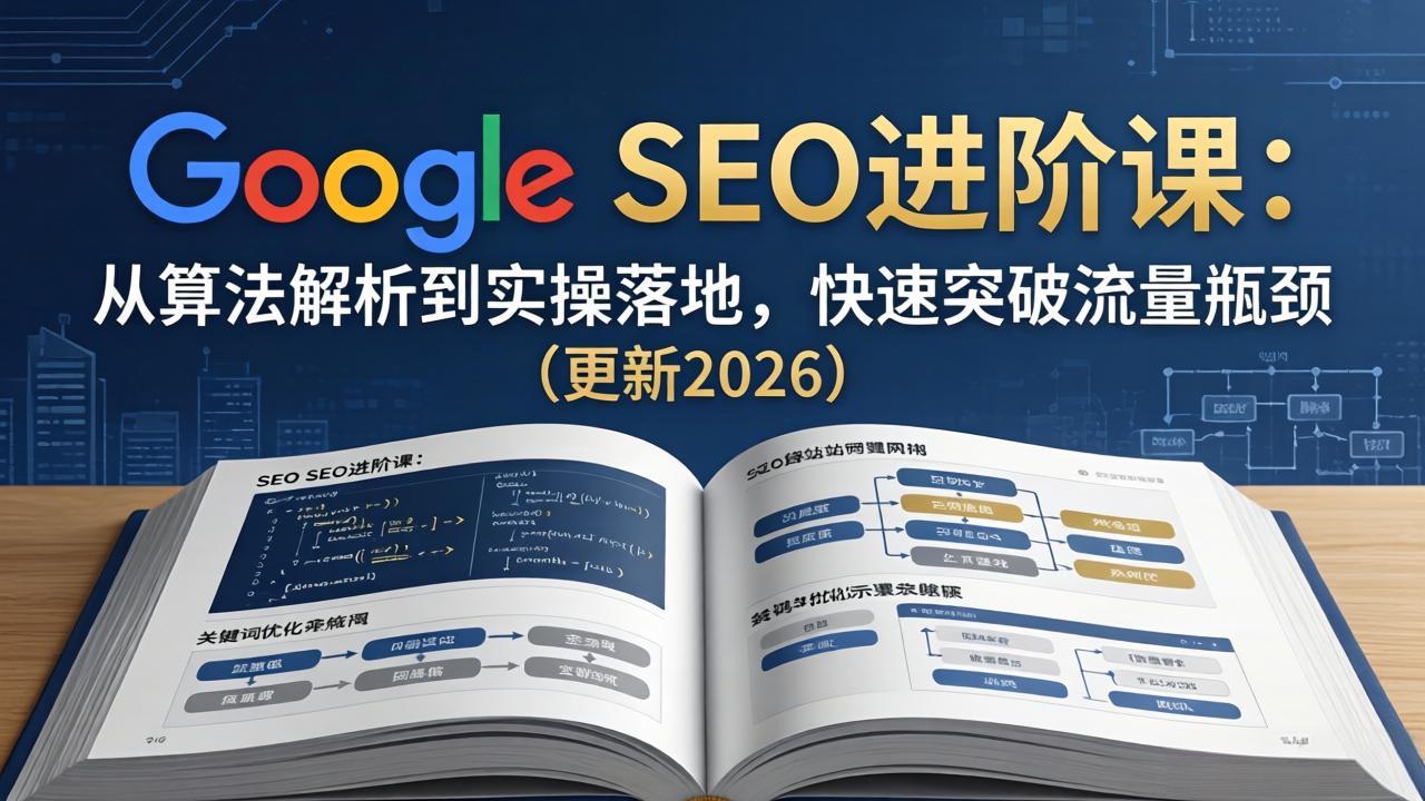Google SEO进阶课：从算法解析到实操落地，快速突破流量瓶颈(更新2026|网创挖金社