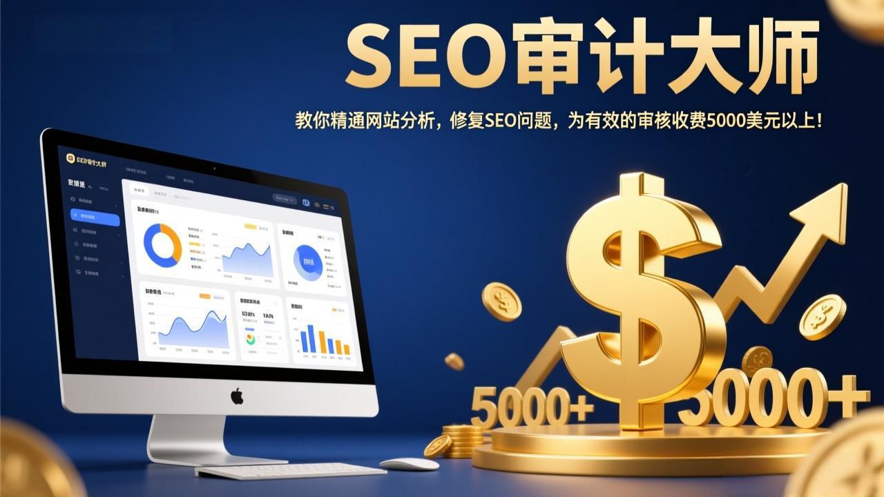 SEO审计大师：教你精通网站分析，修复SEO问题，为有效的审核收费5000美元以上！|网创挖金社