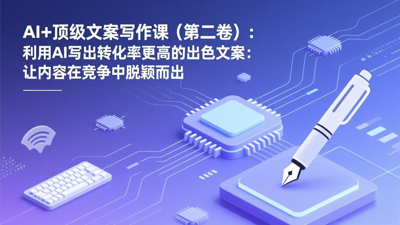 AI+顶级文案写作课(第二卷|网创挖金社