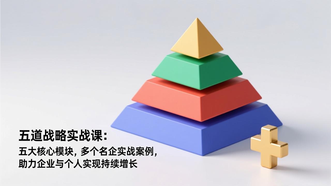 五道战略实战课：五大核心模块，多个名企实战案例，助力企业与个人实现持续增长|网创挖金社
