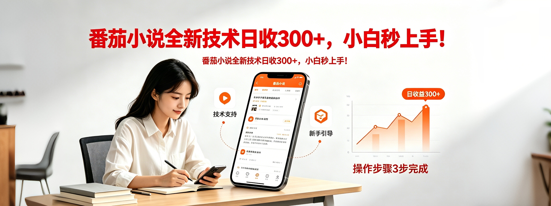 番茄小说全新技术全新玩法！无脑日收300+|网创挖金社