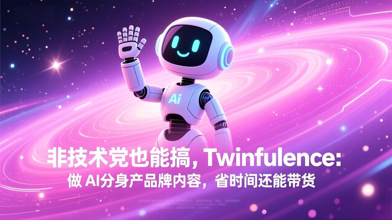非技术党也能搞!Twinfluence:做 AI 分身产品牌内容,省时间还能带货|网创挖金社