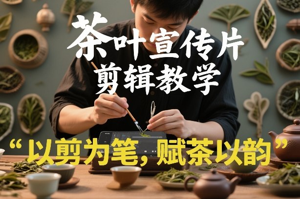 茶叶宣传片剪辑教学，以剪为笔，赋茶以韵，新手也能拍出高级感|网创挖金社