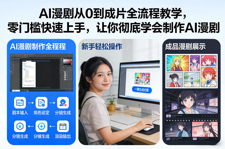 AI漫剧从0到成片全流程教学，零门槛快速上手，让你彻底学会制作AI漫剧【保姆级教程】|网创挖金社