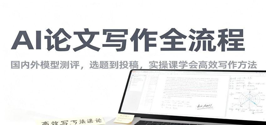 AI论文写作全流程，国内外模型测评，选题到投稿，实操课学高效写作方法|网创挖金社