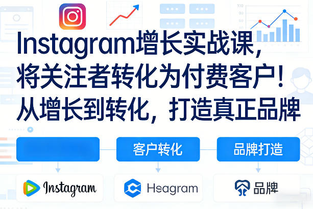 Instagram增长实战课，将关注者转化为付费客户！从增长到转化，打造真正品牌(双语字幕)|网创挖金社
