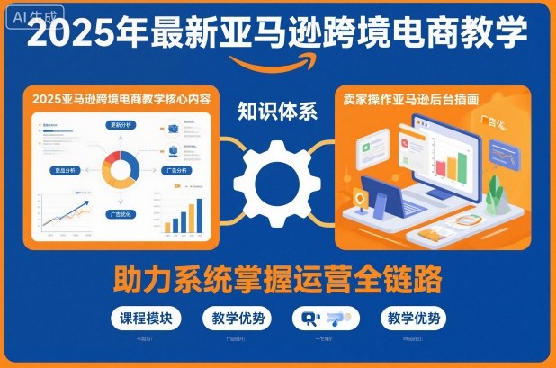 2025年最新亚马逊跨境电商教学,助力卖家系统掌握亚马逊运营全链路知识
