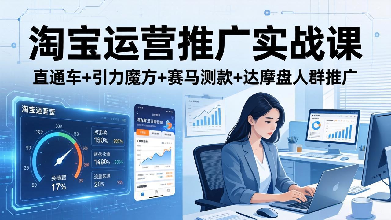 淘宝运营推广实战课(更新26年3月|网创挖金社