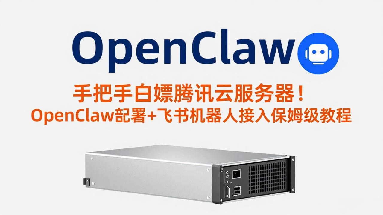 手把手白嫖腾讯云服务器！OpenClaw部署+飞书机器人接入保姆级教程|网创挖金社