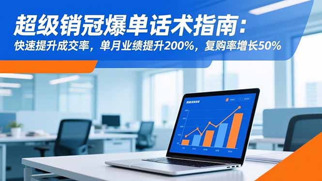 超级销冠爆单话术指南：快速提升成交率，单月业绩提升200%，复购率增长50%|网创挖金社
