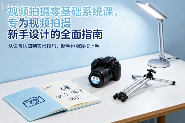 视频拍摄零基础系统课，专为视频拍摄新手设计的全面指南|网创挖金社