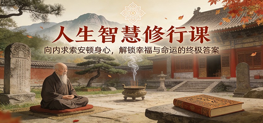 人生智慧修行课：向内求索安顿身心，解锁幸福与命运的终极答案|网创挖金社