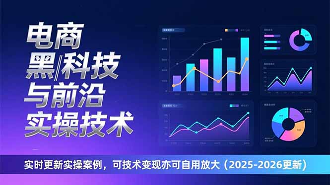 电商黑科技与前沿实操技术：实时更新实操案例，可技术变现亦可自用放大(2026更新|网创挖金社