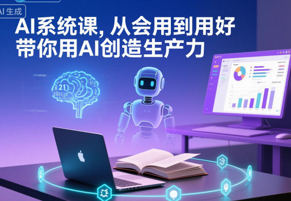 AI系统课，从会用到用好，带你用AI创造生产力|网创挖金社