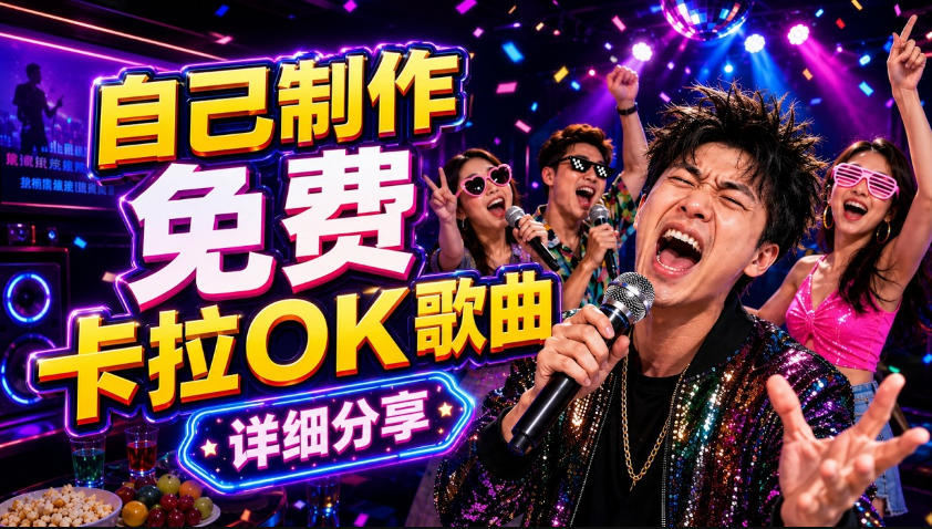零基础AI制作免费卡拉OK视频教程，从歌曲生成、音轨分离到字幕制作、视频导出，手把手教学|网创挖金社
