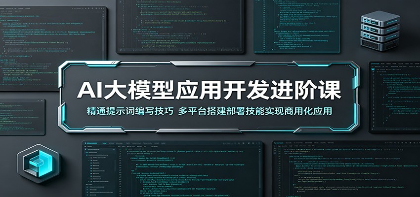 AI大模型应用开发进阶课：精通提示词编写技巧，多平台搭建部署技能实现商用化应用|网创挖金社