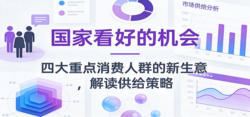 公众号付费文章：国家看好的机会，四大重点消费人群的新生意，解读供给策略|网创挖金社
