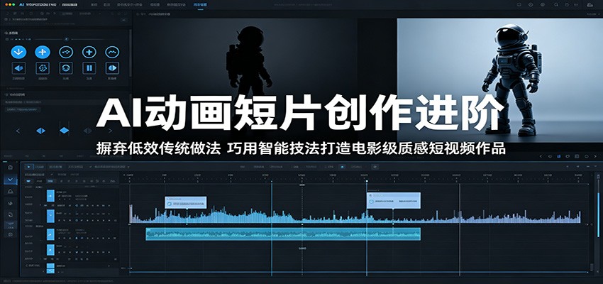 AI动画短片创作进阶：摒弃低效传统做法，巧用智能技法打造电影级质感短视频作品|网创挖金社