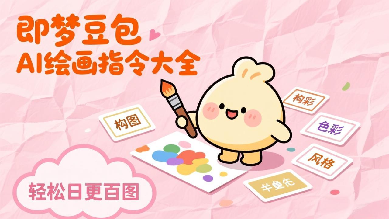即梦豆包AI绘画指令大全:海量关键词库一键复制,出图效率提升10倍,轻松日更百图|网创挖金社