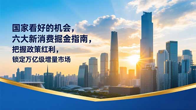 某付费文章：国家看好的机会，六大新消费掘金指南，把握政策红利，锁定万亿级增量市场|网创挖金社