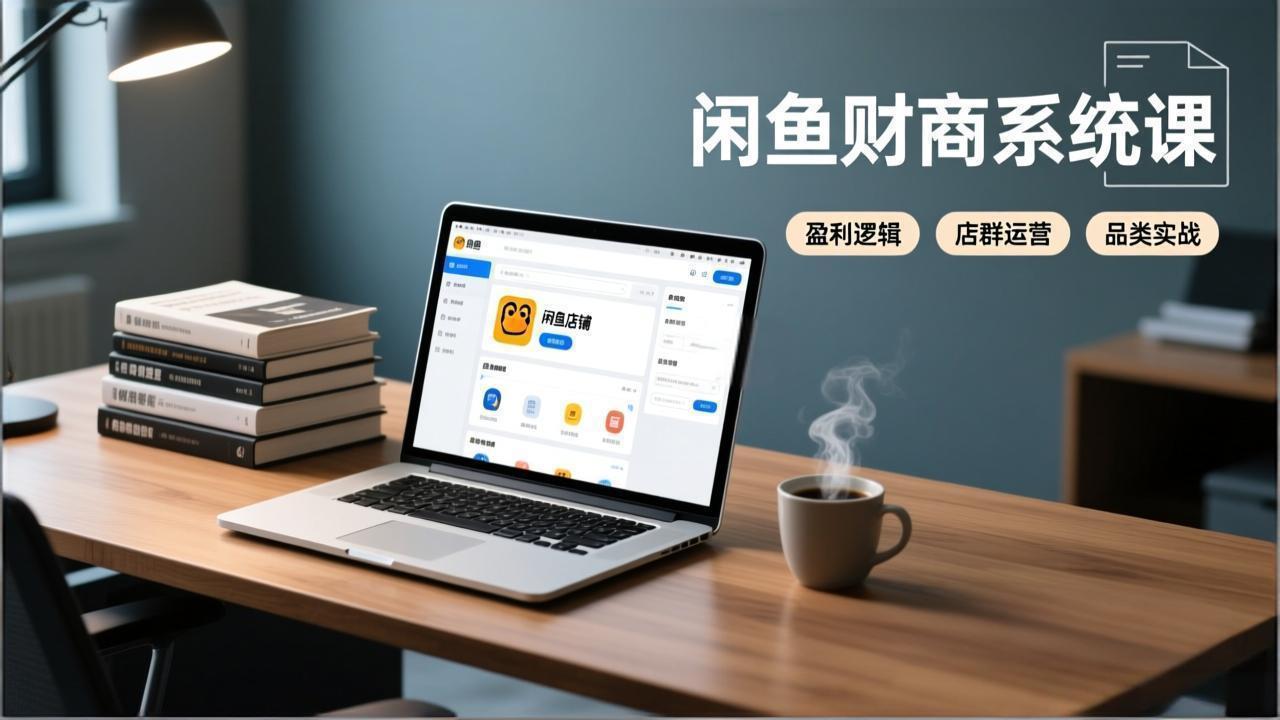闲鱼财商系统课：从盈利逻辑、店群运营到品类实战，实现稳定月入过万|网创挖金社