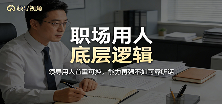 公众号付费文章：职场用人底层逻辑，领导用人首重可控，能力再强不如可靠听话|网创挖金社