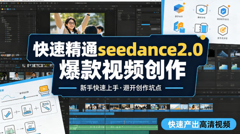 快速精通seedance2.0爆款视频创作，快速产出高清视频，避开大量创作坑点，新手也能快速上手|网创挖金社