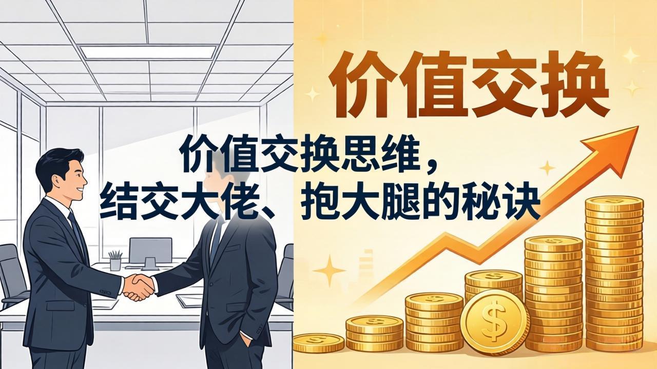 某付费文章：价值交换思维，结交大佬、抱大腿的秘诀|网创挖金社