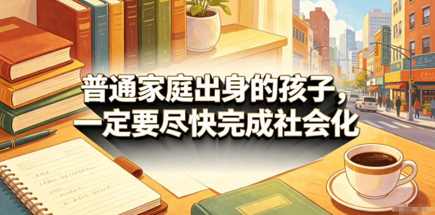 付费文章:普通家庭出身的孩子,一定要尽快完成社会化|网创挖金社