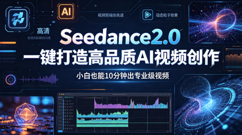 Seedance2.0一键打造高品质AI视频创作,小白也能10分钟出专业级视频|网创挖金社