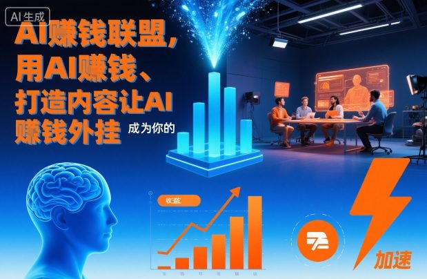AI賺钱联盟，用AI賺钱、打造内容让AI成为你的賺钱外挂|网创挖金社
