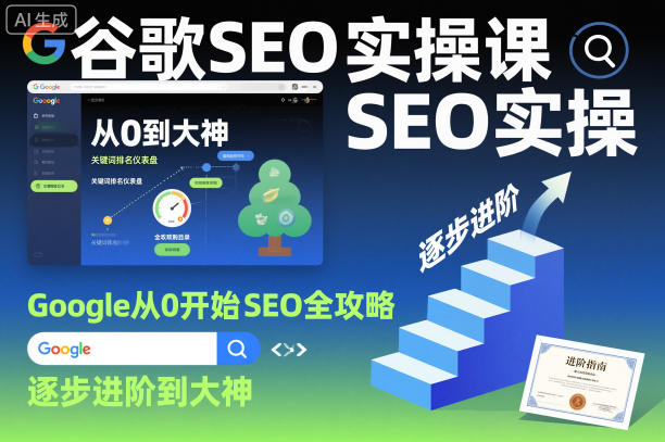 谷歌SEO实操课,Google从0开始SEO全攻略,逐步进阶到大神|网创挖金社