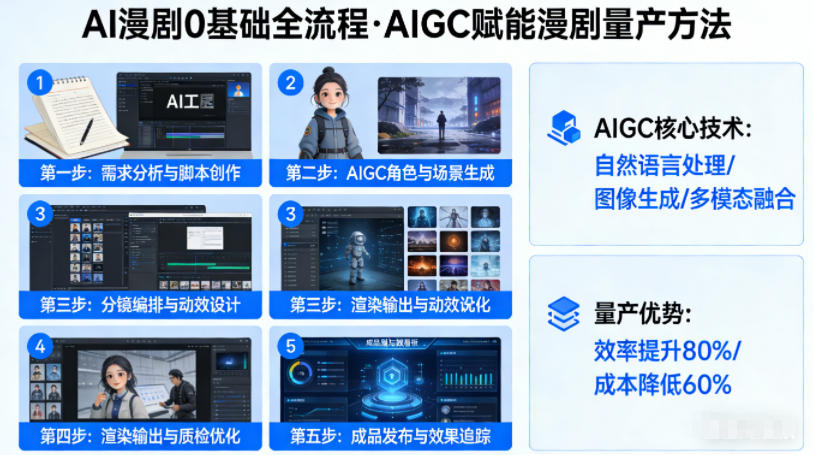 AI漫剧0基础全流程，快速掌握AIGC赋能的漫剧量产方法|网创挖金社