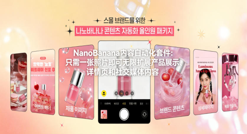 NanoBanana内容自动化套件：只需一张照片即可无限扩展产品展示、详情页和社交媒体内容！|网创挖金社