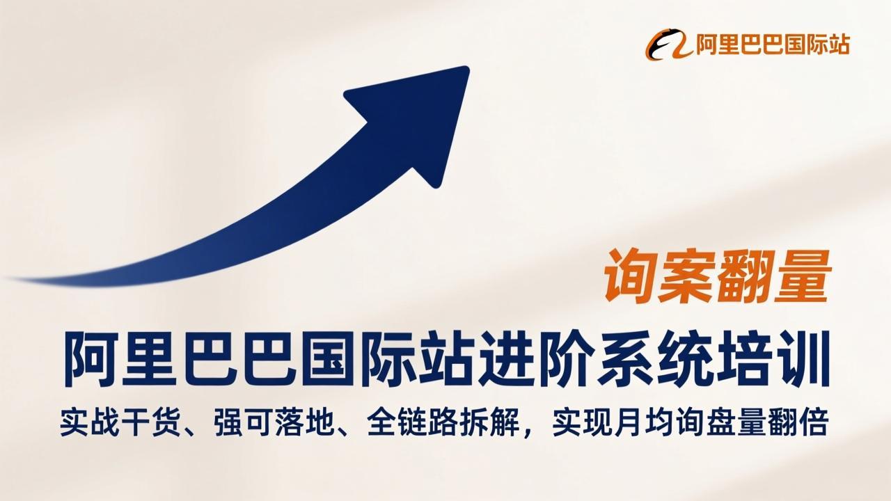 阿里巴巴国际站进阶系统培训,实战干货、强可落地、全链路拆解,实现月均询盘量翻倍|网创挖金社