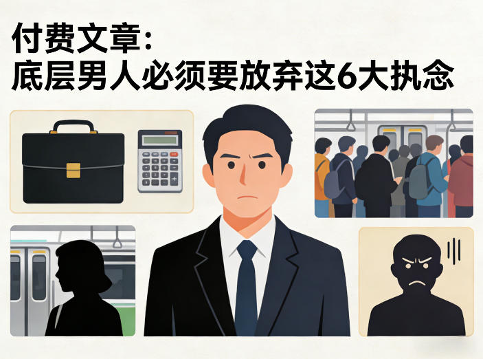 付费文章：底层男人必须要放弃这6大执念|网创挖金社