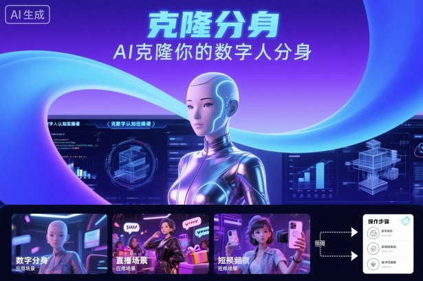 AI数字人认知实操课，克隆你的数字人分身|网创挖金社