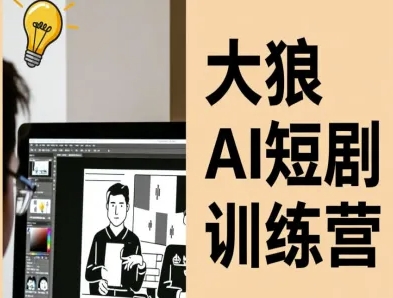 大狼AI短剧训练营-短剧课程(更新中)|网创挖金社