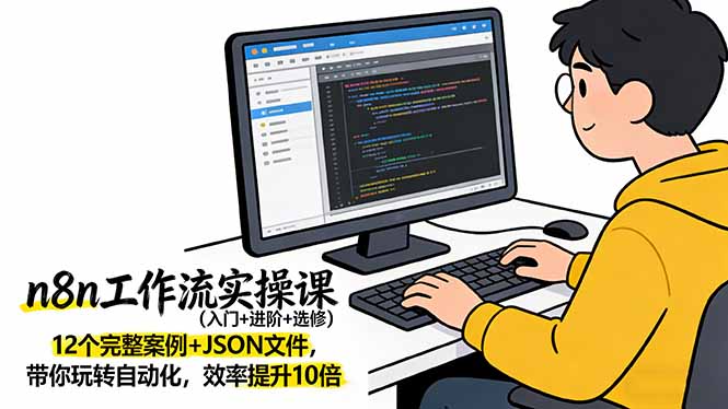 n8n工作流实操课(入门+进阶+选修|网创挖金社