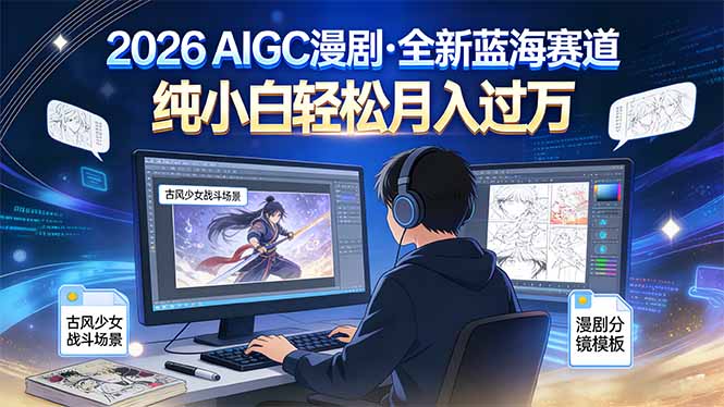 2026年全新蓝海赛道，纯小白轻松月入过万|网创挖金社